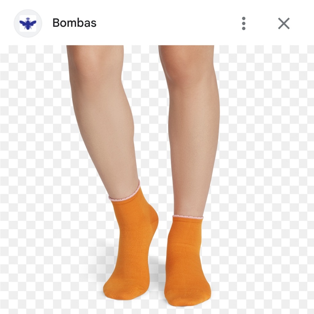 Bombas Scallop Cuff Quarter Socks